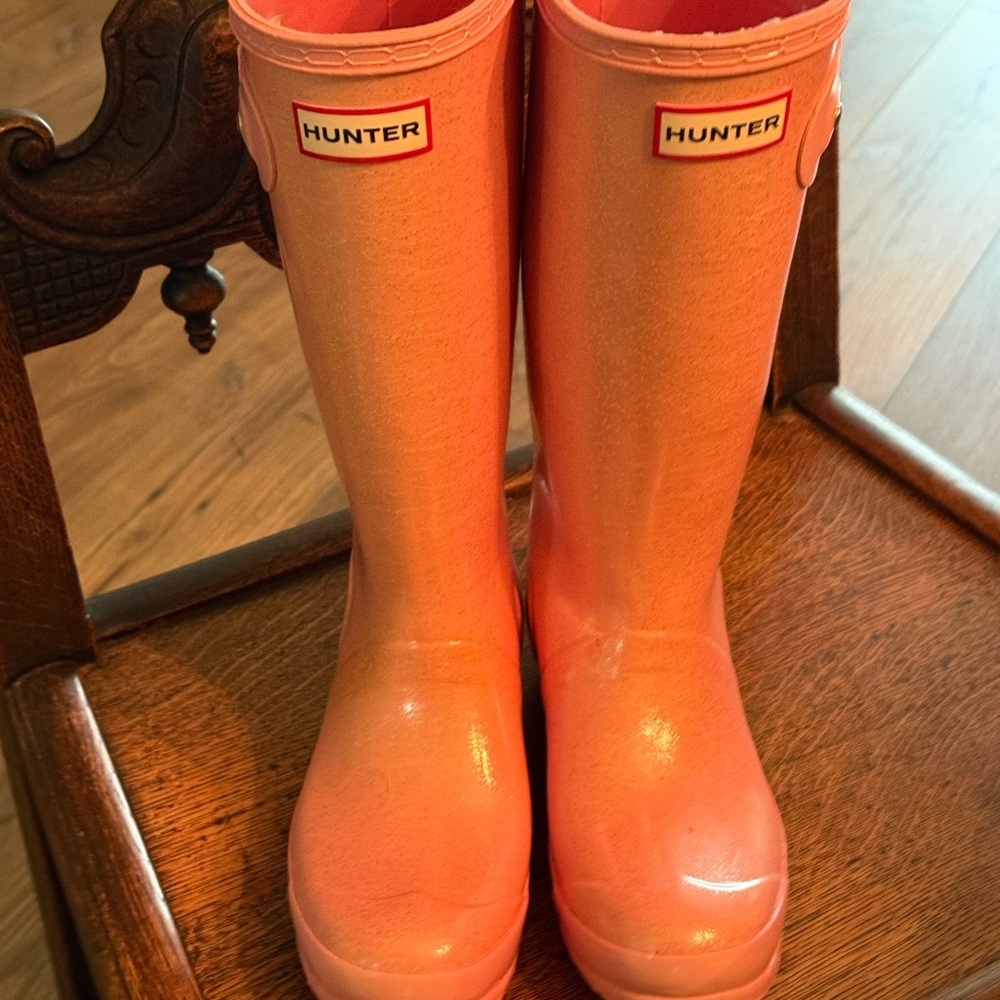 Hunter Original Glitter Fix Pink rain boots